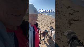 These Dogs Pull Like A Sled Team On The Beach East Coast Van Life