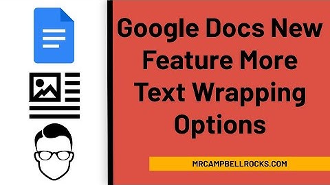 Google Docs NEW FEATURE: More Text Wrapping Options