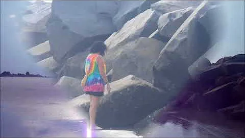 Sondra on the beach