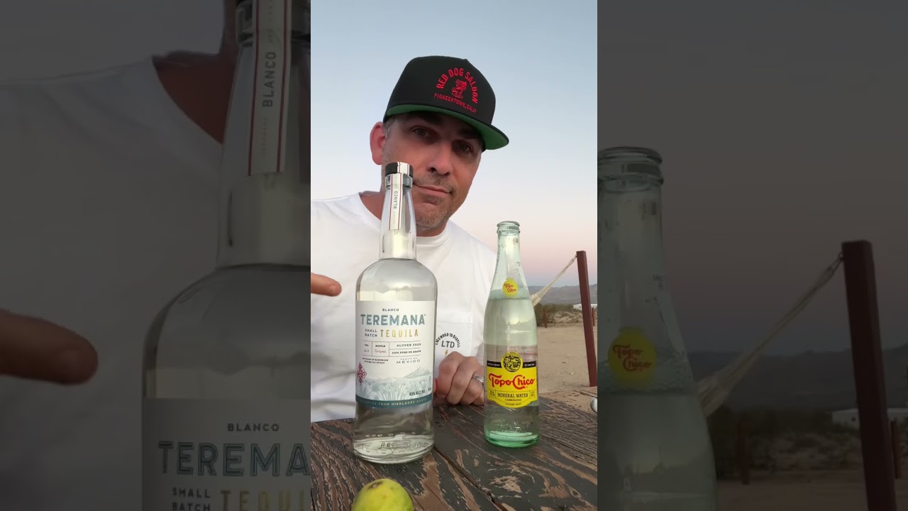 Ranch Water…Easiest cocktail to make! Teremana Tequila, lime & Topo Chico…no jigger needed! 