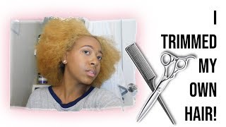 HOW TO TRIM NATURAL HAIR