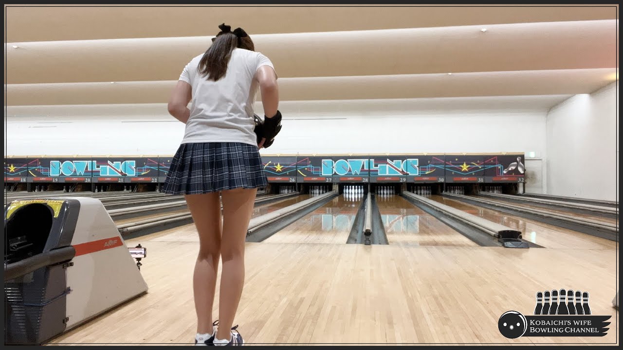 穴が合わないのか指先に痛みを感じつつクルーズ・ブラックベリーで2G♡ボウリング女子の練習風景63（Bowling Practice）2022/06