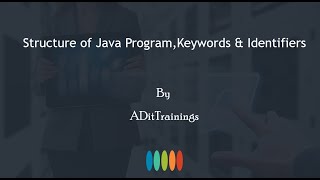 StructureofJavaProgram,Keywords and Identifiers in Java By ADitTrainings