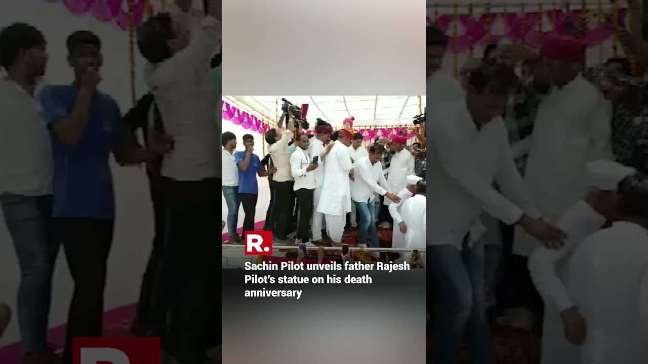 Sachin Pilot unveils father Rajesh Pilot's statue on his death anniversary | 