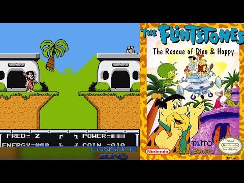 The Flintstones: The Rescue of Dino & Hoppy (Флинтстоуны) - прохождение игры (Денди, 8-bit)