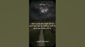القارئ محمودخليل الحصري|سورة النور|الآية(٢٣):(٢٤) #القرآن_الكريم #صلي_قبل_ان_يصلى_عليك #صل_على_النبي