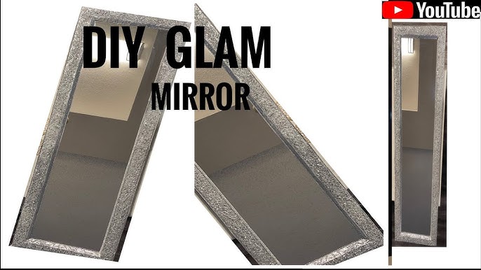 DIY CRUSHED GLASS MIRROR/ How to make Crushed Mirror Glass