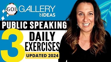 3 Daily Public Speaking Exercises |  New Techniques in 2024