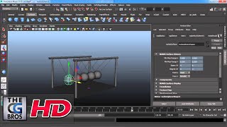 CGI 3D Tutorial : "Creating Newton"s Cradle Using Physics in Maya" -  by Studio Four Media screenshot 1