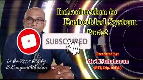 Embedded System Part-2 in Tamil