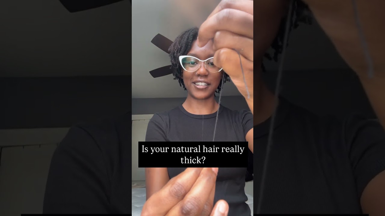 Is your natural hair really thick? 