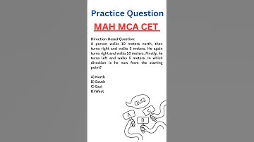 MAH MCA CET Question Practice