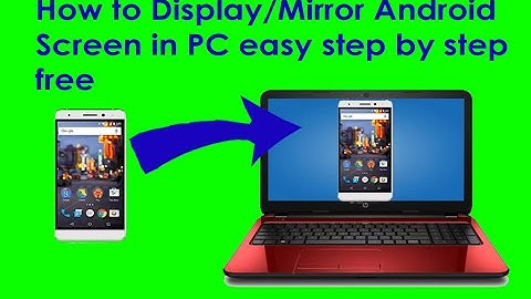 How to View Mobile screen on PC or Laptop free android - No Root