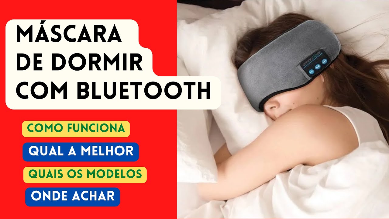 Máscara Para Dormir com Fone Bluetooth - Relax Sleeping