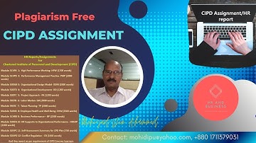 CIPD | how to create CIPD Assignment.
