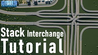 สร้างทางเเยกอย่างไรให้โฟลว Stack Interchange | Cities Skylines Tutorial