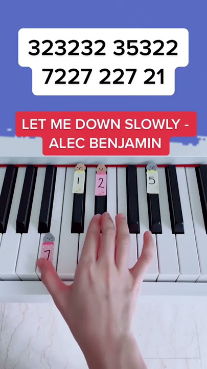 Let Me Down Slowly - Alec Benjamin (Piano Tutorial) #letmedownslowly #alecbenjaminletmedownslowly