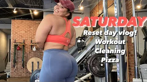 SATURDAY RESET VLOG! Full body workout, cleaning a...