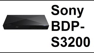 BDP-S3200 Blu-ray/DVD Player Unboxing from Sony @sonycanada