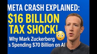 META CRASH EXPLAINED: $16 BILLION TAX SHOCK! 🤯 Why Mark Zuckerberg is Spending $70 Billion on AI