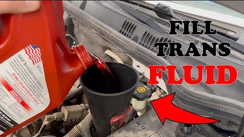 How to add transmission fluid to a 2008 chevy cobalt