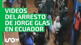 Presentan videos de la Embajada de México en Ecuador durante el arresto de Jorge Glas