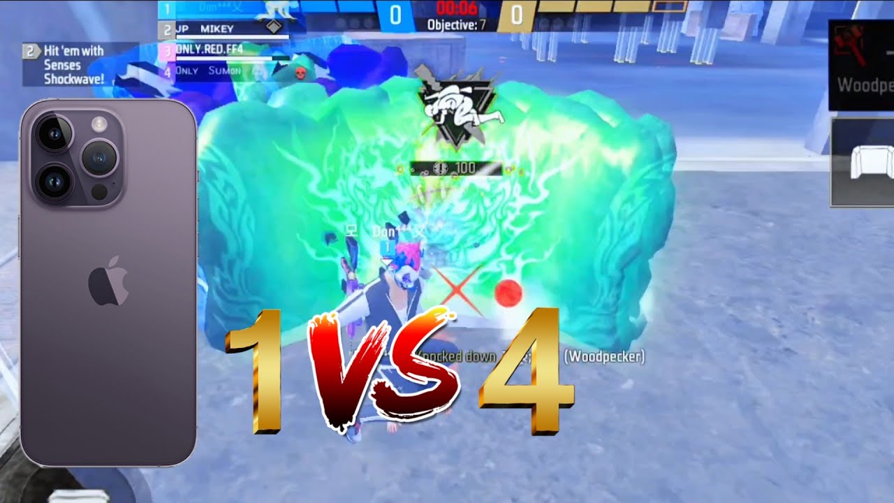 Mobile📱 Power 💪 vs PC🖥️ Squad 😈 | 3 vs 4 Headshot Custom 💥 | Free Fire