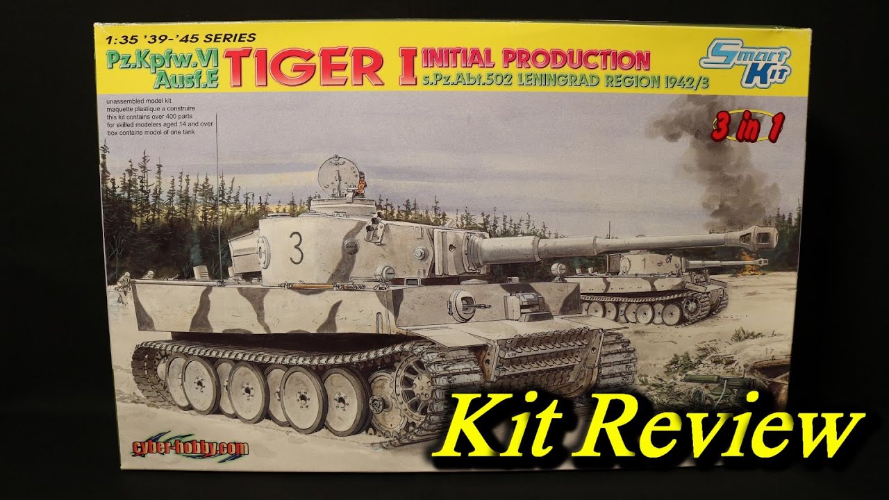 Dragon German Tiger I initial production s.Pz.Abt.502 Leningrad 3in1 ( English Sub )