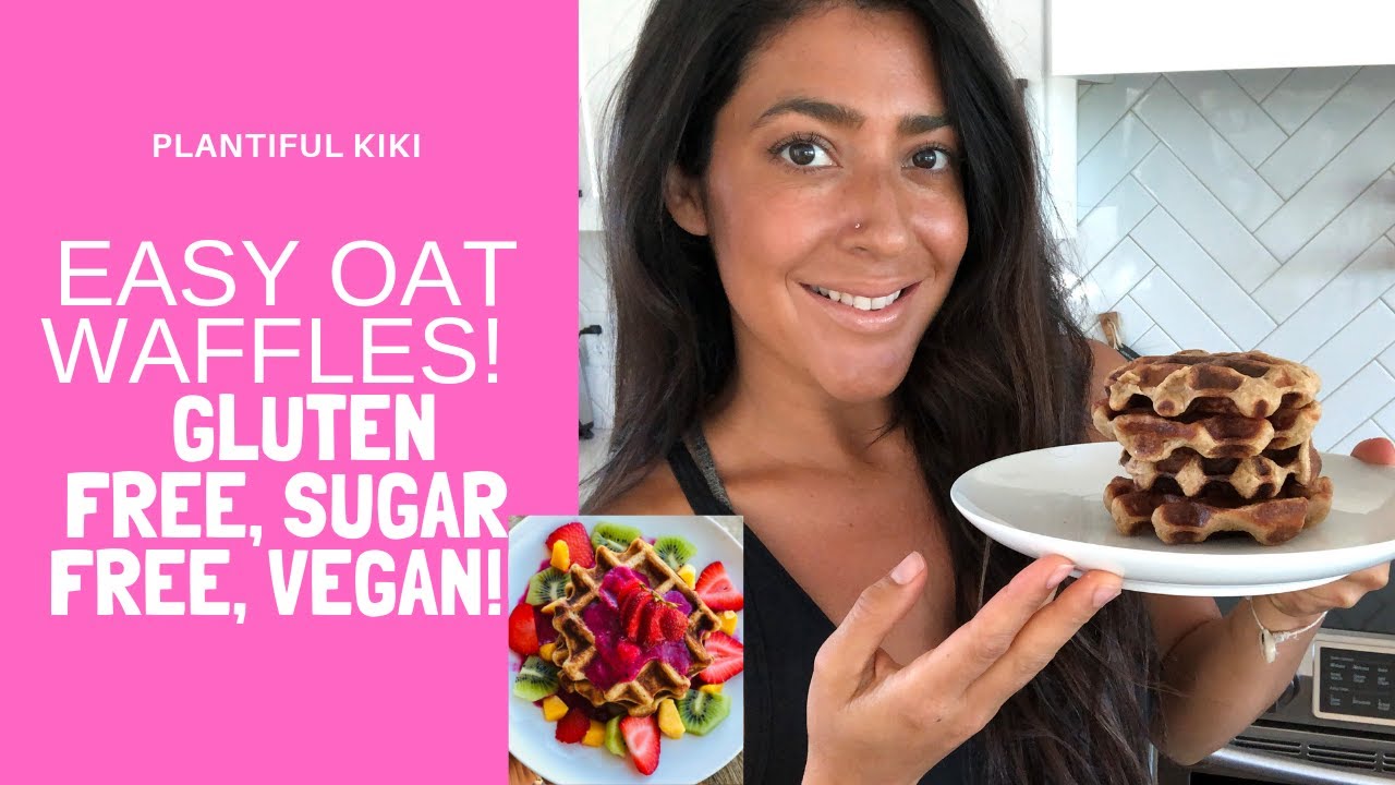 Easy Waffles! Gluten Free, Sugar Free, Oil Free, Vegan!