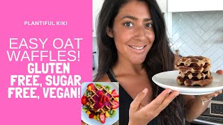 Easy Waffles Gluten Free, Sugar Free, Oil Free, Vegan