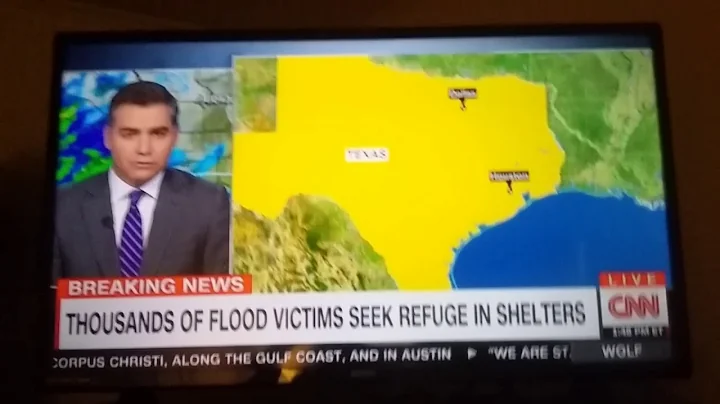 Hurricane Harvey victim GOES OFF on CNN Reporter