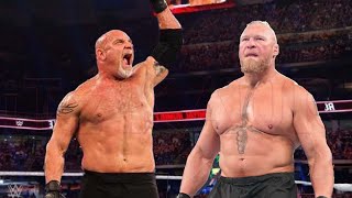 Goldberg vs Brock Lesnar Summerslam Match