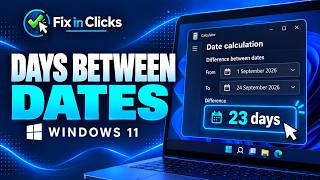 How to Calculate Days Between Dates in Windows 11