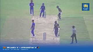 Nishan Madushka 72 against Afghanistan &#39;A&#39; | Afghanistan &#39;A&#39; tour of Sri Lanka 1st One Day
