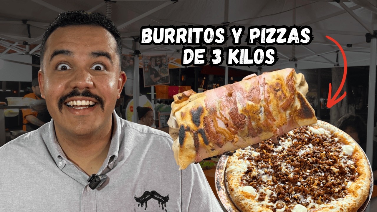 Probamos la COMIDA GIGANTE en Guadalajara 😱 | Burrito y Pizza de 3 Kilos en Yogibear