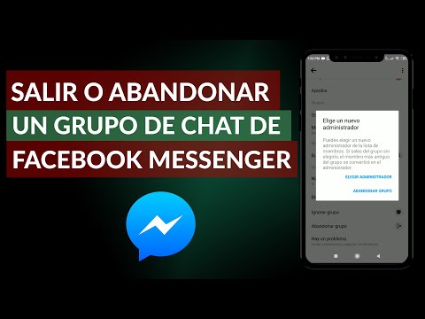 Cómo Salir o Abandonar un Grupo de Chat de Facebook Messenger