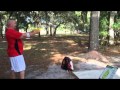 Playing Disc Golf at Mt Dora, Florida 4/30/2015