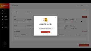 Craver Admin - Create and Add Modifiers (Customization) to a Product Item