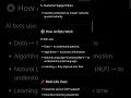 About A.I. BOTS|Types of Bots|Limitation & advantages|Scope in future|A.I. Agents #ai #aichatbots