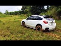 Subaru xv in mud