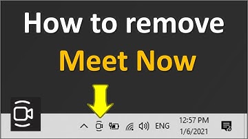 How to remove Meet Now on Windows 10?