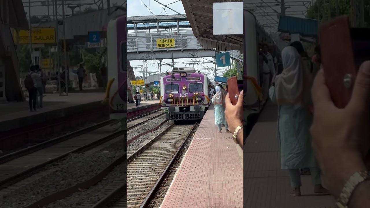 35061 Katwa Azimganj New Emu Train Slowly Arriving Salar 😍🇮🇳