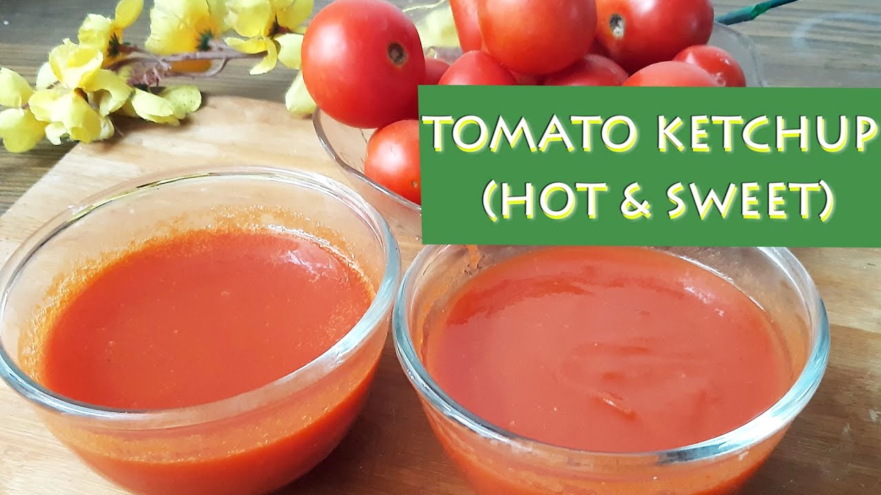 Hot and Sweet Tomato Ketchup Recipe | Home made tomato ketchup | How to make Pure Tomato Ketchup | Cookery Bites