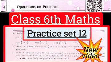 Class 6 practice set 12 maths state board | Std 6 maths practice set 12 state board