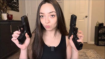 ASMR Putting You to Sleep W/ Glock 26 & 17 Intense Tapping & Whispering Sounds