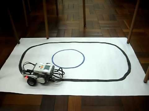 Lego MindStorms NXT Line Follow - Vdeo 3