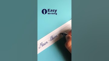 Main Pain Stain - Write rhyming words in cursive handwriting | Cursive handwriting practice #shorts