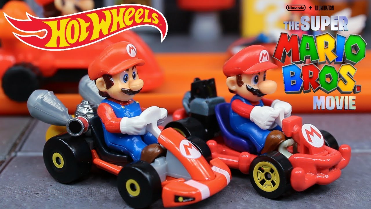 2023 Hot Wheels The Super Mario Bros. Movie MarioKart Illumination Race Car  NEW!