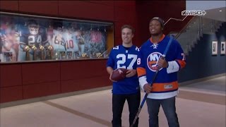 Anders Lee Tours Giants Facility with Romeo Okwara | New York Islanders