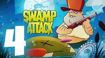 Swamp Attack - Gameplay Walkthrough Episode #4 - The Mothership (iOS, Android)